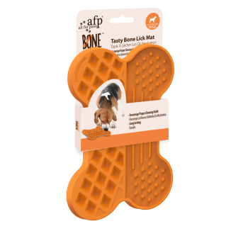 Tapis à lécher os savoureux pour chiens