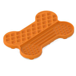 Tapis à lécher os savoureux pour chiens