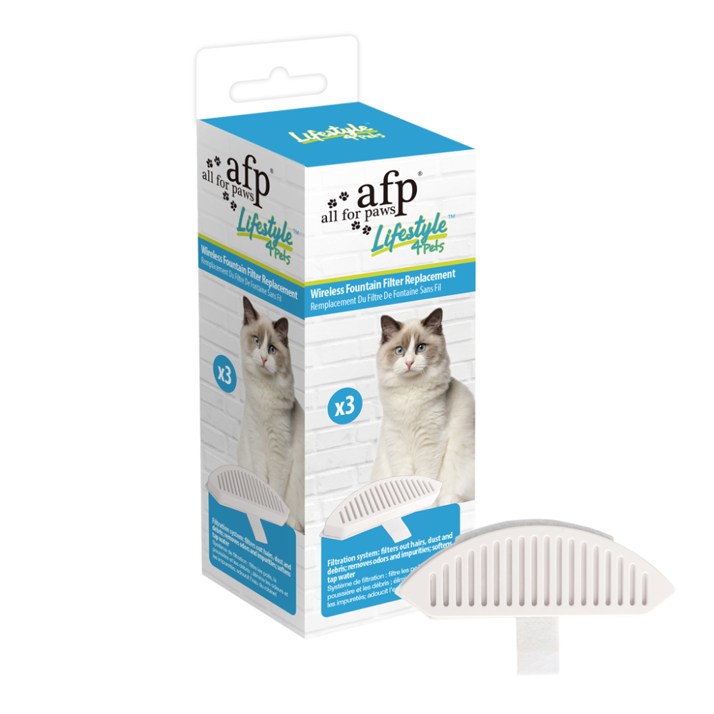 Pack de 3 Filtres sans fil AFP Lifestyle 4 Animaux - Pour une eau fraîche et propre