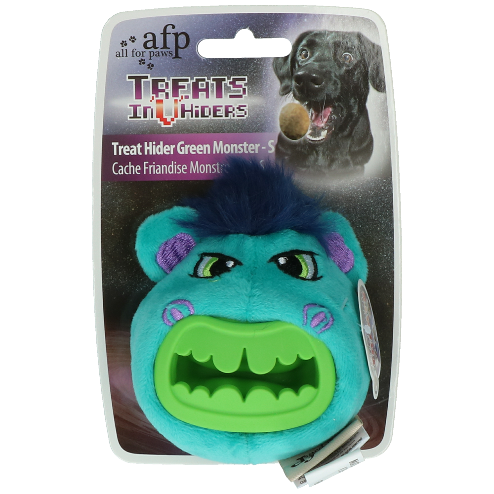 Peluche Cachette Friandises AFP Petit Monstre Vert