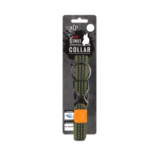 AFP Off Street - Collier pour chien Olive Vert M