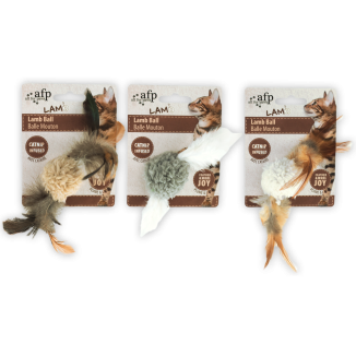 AFP Lambswool - Boule d'agneau douce pour chat de 1 st