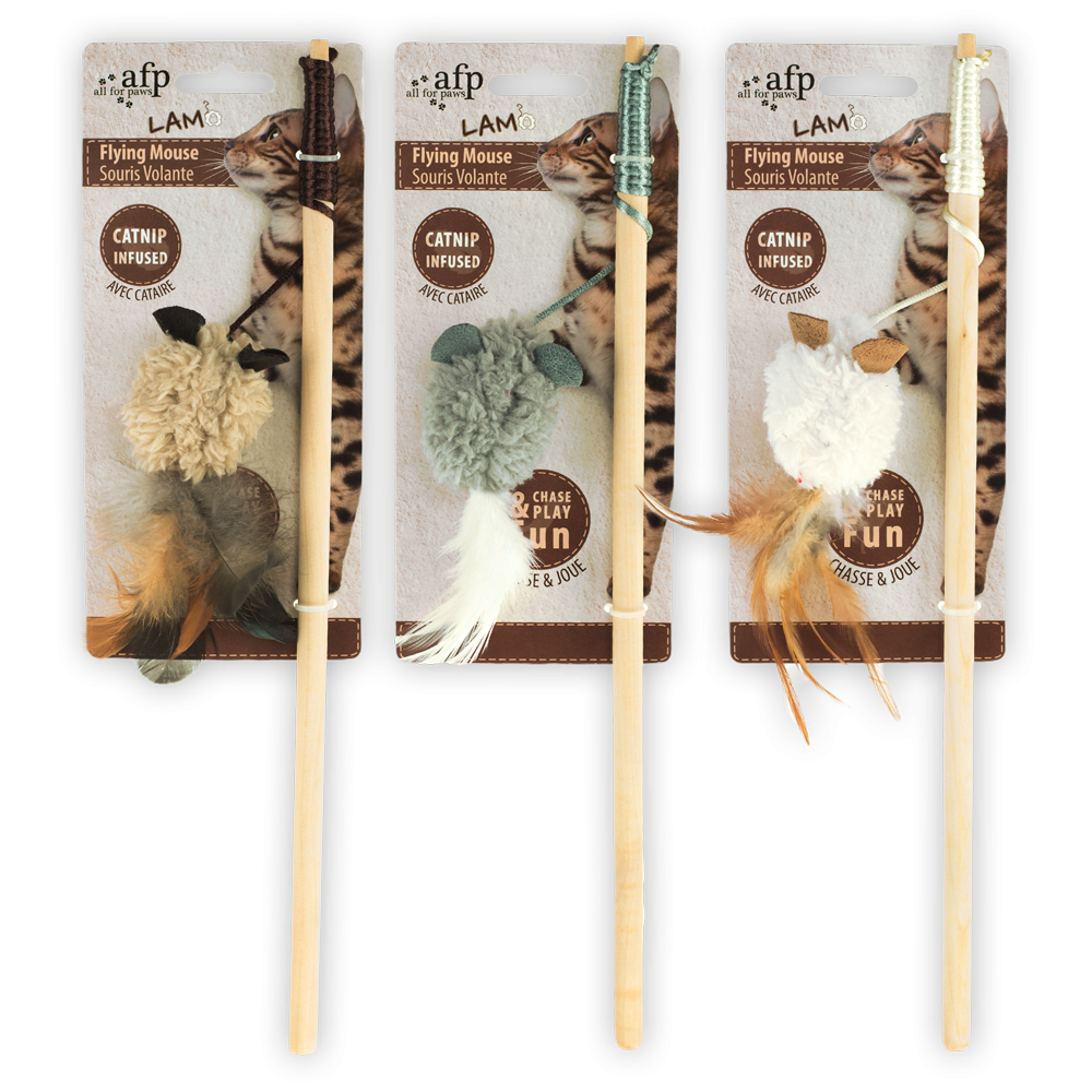 AFP Laine d'Agneau - Souris Volante pour Chat