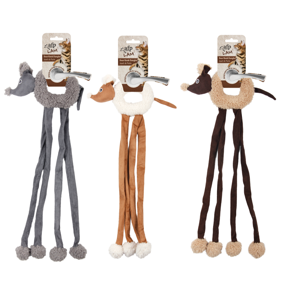 AFP Lambswool - Accrocheur de Poignée de Porte pour Chats