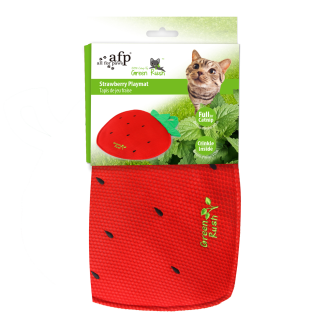 Découvrez le Tapis de jeu Fraise AFP Green Rush pour Chat