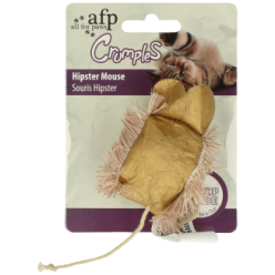 AFP Crumples Souris Hipster - Jouet Papier Souris Branchée Chat