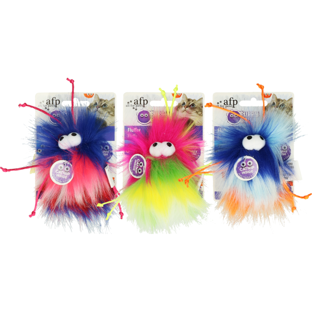 Jouet pour chat AFP Furry Ball - Fluffer Rose