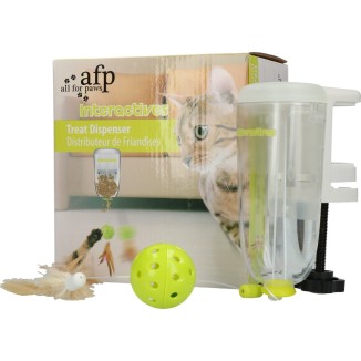Distributeur de friandises interactif pour chat AFP - Dimensions 10x14x18 cm