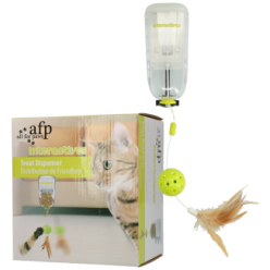 Distributeur de friandises interactif pour chat AFP - Dimensions 10x14x18 cm