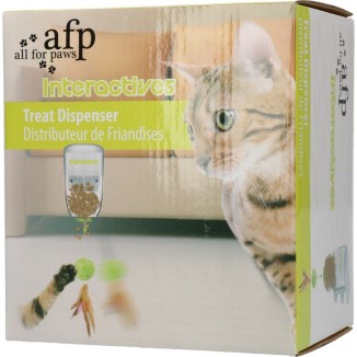 Distributeur de friandises interactif pour chat AFP - Dimensions 10x14x18 cm
