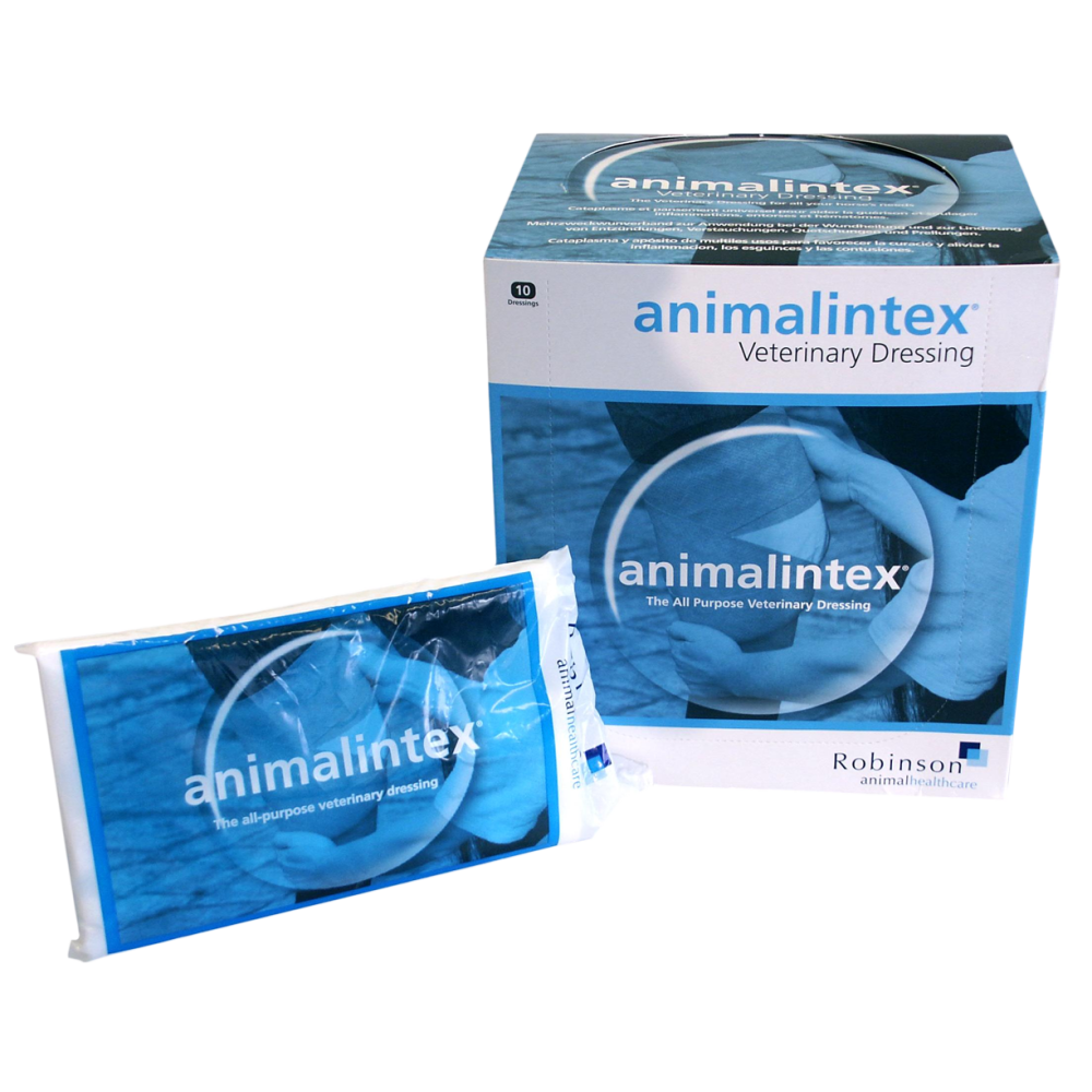 Pansement vétérinaire Animalintex 10 pièces pour cheval