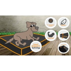 Lit pour chien Bodyguard Gris S au format 65x50x15 cm