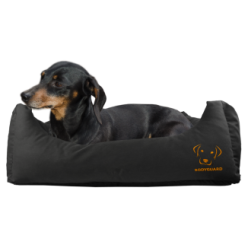 Canapé-lit Bodyguard Noir S pour chiens - Confort et style pour votre compagnon