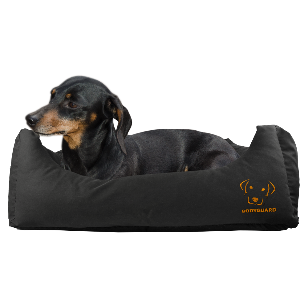 Canapé-lit Bodyguard Noir S pour chiens - Confort et style pour votre compagnon