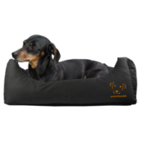 Canapé-lit Bodyguard Noir S pour chiens - Confort et style pour votre compagnon