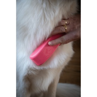 Brosse de toilettage pour chien Excellent rose moyen