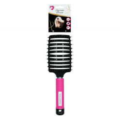 Brosse Suprême pour Cheval Rose 25x8x4 cm