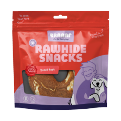 Braaaf Os à Mâcher Donut Bœuf & Poisson 1 st - Friandises pour Chien