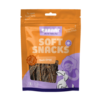Braaaf Lanières Poulet Canard - Friandise Moelleuse Chien