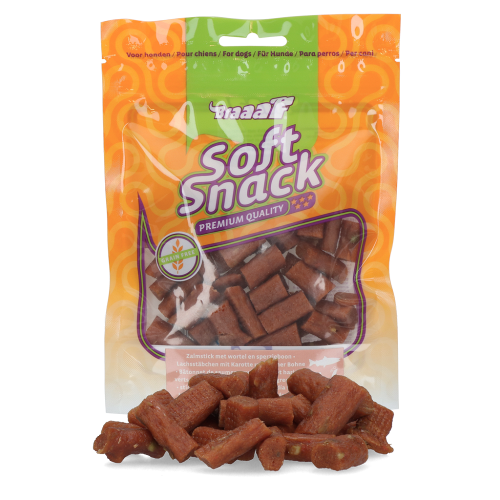 Braaaf Friandise Molle Bâton de Saumon pour Chien