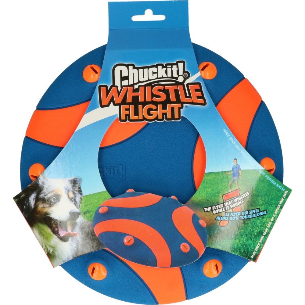 Chuckit! Whistle Flight pour Chien - Jeu de Lancer Amusant