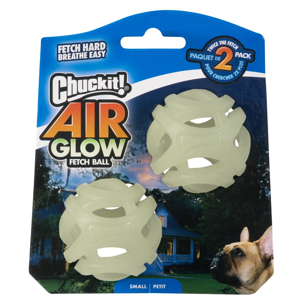 Chuckit Air Glow Fetch Ball - Balle Légère Lumineuse Nocturne