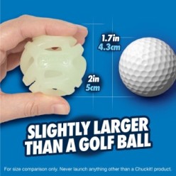 Chuckit Air Glow Fetch Ball - Balle Légère Lumineuse Nocturne