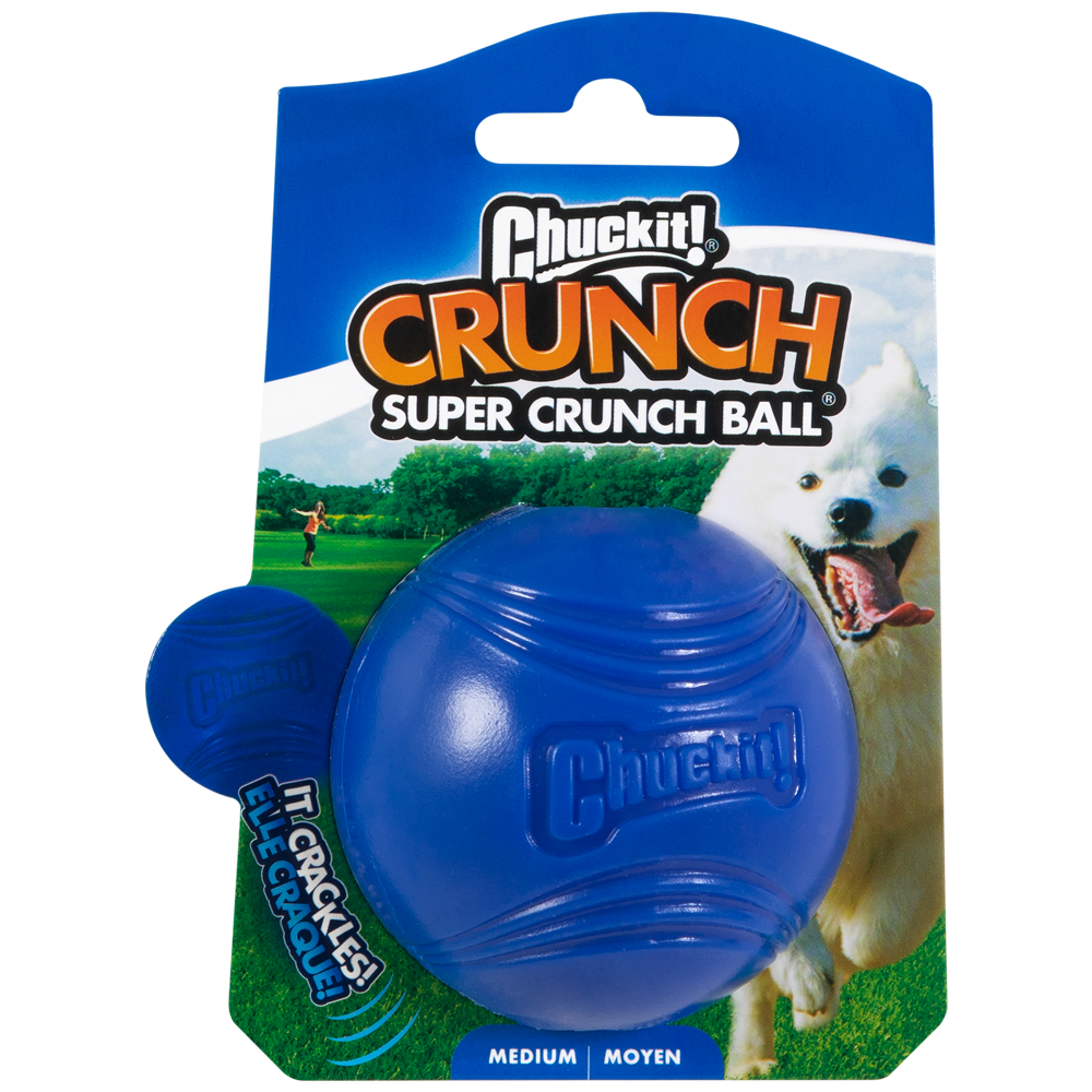 Chuckit Super Crunch Ball M - Balle Croustillante Son Unique
