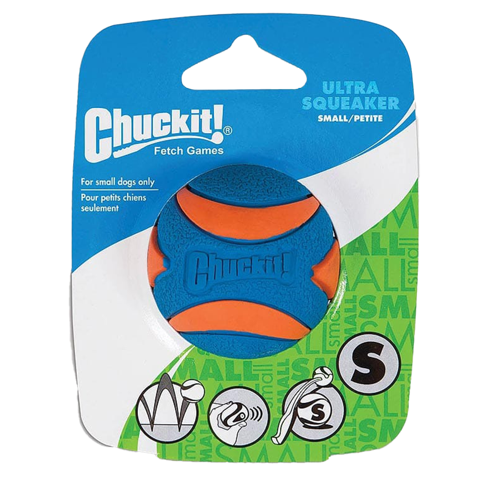 Chuckit! Ultra Squeaker Ball S (1-pack) - Jouet pour chien interactif
