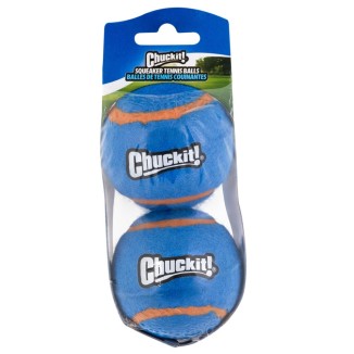 Lot de 2 balles de tennis Chuckit! Siffleuses pour chien