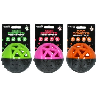 Jouet interactif pour chien: Balle Treat Dog Comets Moonstone- Rose