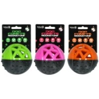 Jouet interactif pour chien: Balle Treat Dog Comets Moonstone- Rose