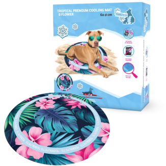 Tapis Rafraîchissant CoolPets Premium Tropical pour Chiens