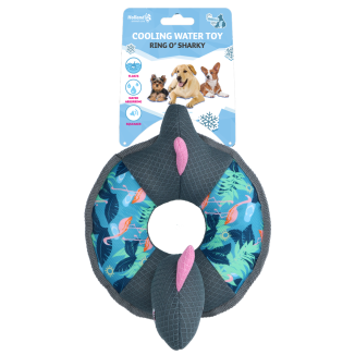 Anneau CoolPets O' Sharky Flamant - Jouet pour Chien Fun et Coloré