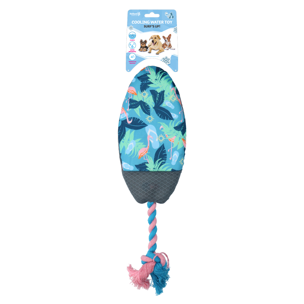 CoolPets Flamant Surf's Up - Jouet pour Chien de 1 st (54x12x2.5 cm)