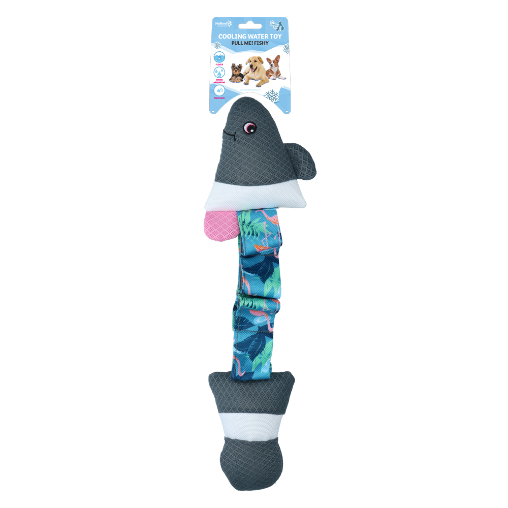 CoolPets Tire-moi! Flamant Fishy - Jouet pour chien amusant