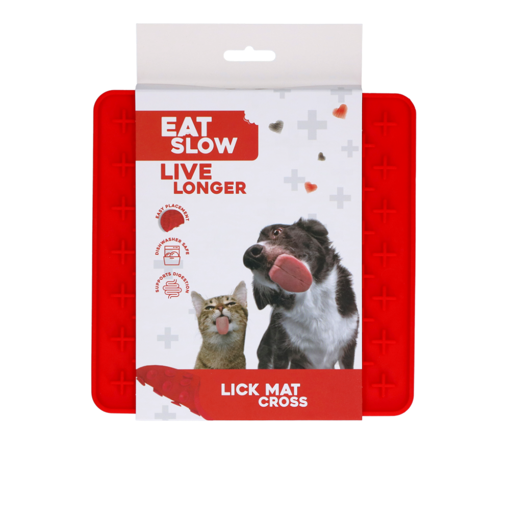 Eat Slow Tapis Léchouiller Croix - Tapis Léchage Défi Chien