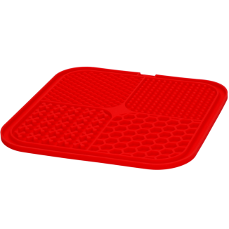 Tapis à Laper Quad Rouge Eat Slow Live Longer