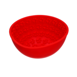 Tapis anti-glouton pour chien Eat Slow Live Longer - Rouge