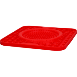Tapis à Laper Eat Slow Live Longer Wave Rouge 2.7x19.8x21.8 cm