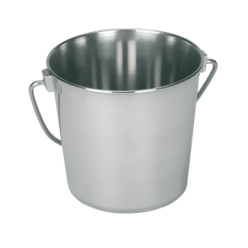 Seau en acier inoxydable 5,7L pour Écurie et Terrain