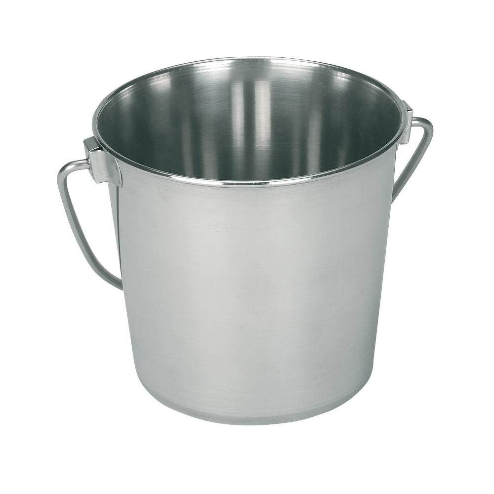 Seau en acier inoxydable 5,7L pour Écurie et Terrain