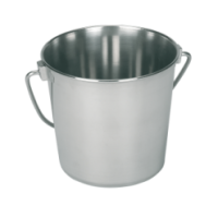 Seau en acier inoxydable 5,7L pour Écurie et Terrain