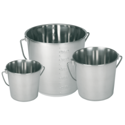 Seau en acier inoxydable 5,7L pour Écurie et Terrain