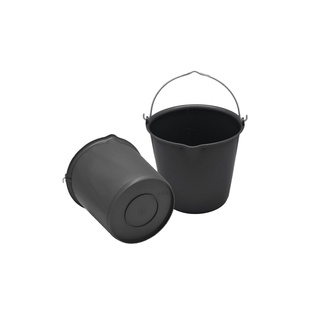 Seau 15L Vplast avec bec verseur Noir - Écurie et Terrain