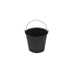 Seau 15L Vplast avec bec verseur Noir - Écurie et Terrain