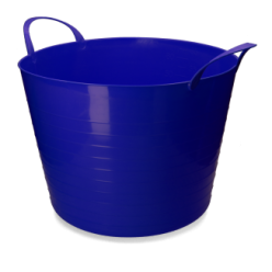 Bac à foin vPlast V-Trug Flexi 65L Bleu - Idéal pour l'écurie