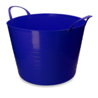 Bac à foin vPlast V-Trug Flexi 65L Bleu - Idéal pour l'écurie