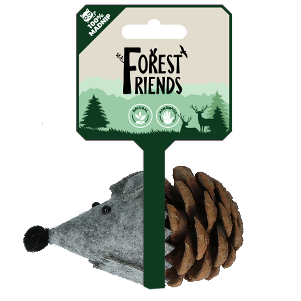 Souris Gris Amis de la Forêt 12x8x5 cm - Marque Forest Friends