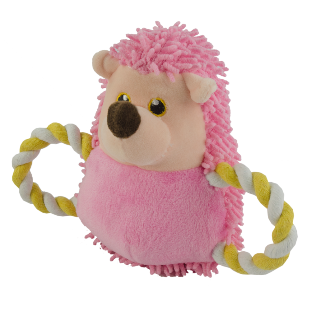 Fuzzle Hedgie Tire-Moi Rose pour Chien : 1 st, 10x13x10 cm